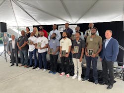 The inaugural scholarship recipients from the 2021 class were honored at an awards reception at Los Angeles Trade-Technical College. The inaugural scholarship recipients from the 2021 class were honored at an awards reception at Los Angeles Trade-Technical College.