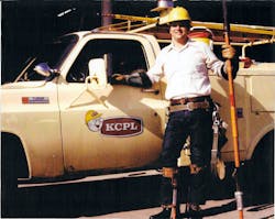 Dale Warman_Lineman: Back in 1984, Dale Warman served as a lineman for Kansas City Power & Light. Dale Warman_Lineman: Back in 1984, Dale Warman served as a lineman for Kansas City Power & Light.