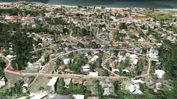 A section of Endeavour Energy’s digital twin within the Neara Platform. A section of Endeavour Energy’s digital twin within the Neara Platform.