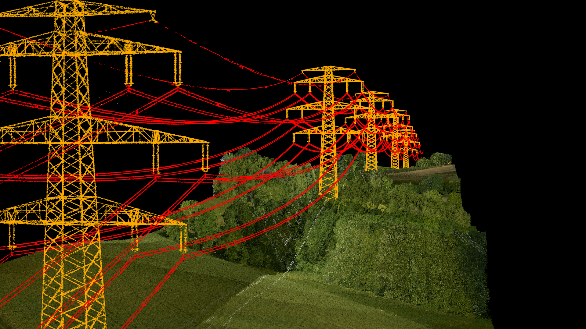 Transmission Line Digital Twin. Courtesy Hitachi Energy.