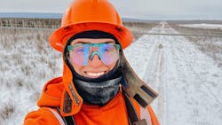 Sydney Schultz recently finished her training as a redseal powerline technician for SaskPower in Canada. Sydney Schultz recently finished her training as a redseal powerline technician for SaskPower in Canada.