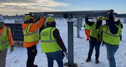 Construction of the Bear Creek solar farm began in July 2021. Construction of the Bear Creek solar farm began in July 2021.