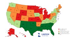Traveling Lineman Central map. Traveling Lineman Central map.