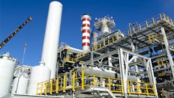 A hydrogen refinery. A hydrogen refinery.