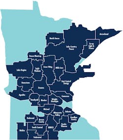 Great River Energy service territory map. Great River Energy service territory map.