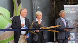 U.S. Secretary of Energy Jennifer Granholm, U.S. Senator Tim Kaine and Virginia Transformer CEO/CTO Prabhat K. Jain cut the ribbon at the new facility. U.S. Secretary of Energy Jennifer Granholm, U.S. Senator Tim Kaine and Virginia Transformer CEO/CTO Prabhat K. Jain cut the ribbon at the new facility.