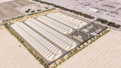 Plus Power's Sierra Estrella battery energy storage project near Avondale, Arizona. Plus Power's Sierra Estrella battery energy storage project near Avondale, Arizona.