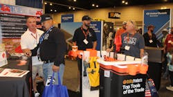 The winner's booth on the show floor. The winner's booth on the show floor.
