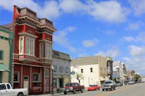 Downtown Ferndale, California, which is the town closest to the epicenter.