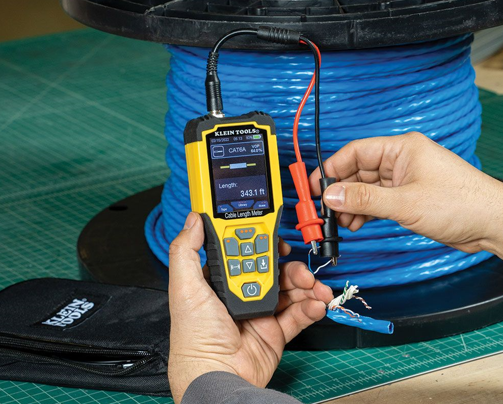 New Cable Length Meter from Klein Tools Provides Accurate Measuring of