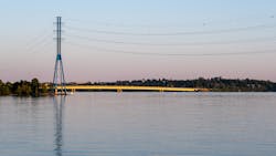 A transmission line span near Helsinki. Helen is in the process of updating its power grid, including substation automation. A transmission line span near Helsinki. Helen is in the process of updating its power grid, including substation automation.
