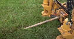 Directional drills are used rather than open trenching to minimize disruption to landscaping, which is often important to homeowners. Directional drills are used rather than open trenching to minimize disruption to landscaping, which is often important to homeowners.