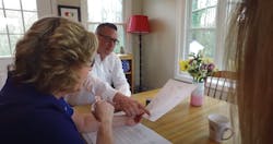 Dominion staff talk about utility work with residential property owners. It can take many months as Dominion works to obtain easements, educate customers, and install the underground cable and equipment. Dominion staff talk about utility work with residential property owners. It can take many months as Dominion works to obtain easements, educate customers, and install the underground cable and equipment.