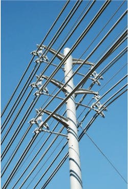 Over- and under-building on poles can increase capacity. Over- and under-building on poles can increase capacity.