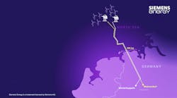 BalWin1 and BalWin2 offshore grid connections to Germany. Courtesy of Siemens Energy. BalWin1 and BalWin2 offshore grid connections to Germany. Courtesy of Siemens Energy.