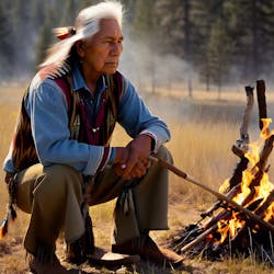 Ron Goode, North Fork tribal elder and cultural burning practitioner. Ron Goode, North Fork tribal elder and cultural burning practitioner.