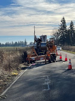 New conductor ready to install in the Willamette Valley. New conductor ready to install in the Willamette Valley.