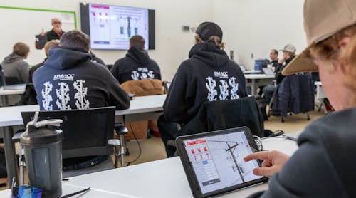 Fifteen DMACC students enrolled in the first Electric Utility course session offered using the digital training materials, and the class size will double in the fall of 2023.