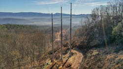 A landslide at an isolated location in Virginia’s Blue Ridge Mountains provided an opportunity to test a combination micropile and above-ground grillage assembly. A landslide at an isolated location in Virginia’s Blue Ridge Mountains provided an opportunity to test a combination micropile and above-ground grillage assembly.