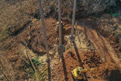 Connecting micropiles to a grillage is not a common strategy. However, it can serve as a workable solution for mountainside locations. Connecting micropiles to a grillage is not a common strategy. However, it can serve as a workable solution for mountainside locations.