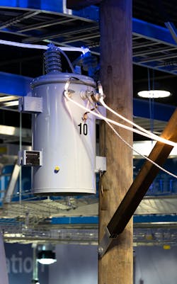 A transformer undergoing testing at Eaton's Experience Center. An important aspect of reducing wildfire risk is deploying the right type of equipment. A transformer undergoing testing at Eaton's Experience Center. An important aspect of reducing wildfire risk is deploying the right type of equipment.