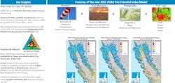PG&amp;E Fire Potential Index with enhanced features and fire data with a new machine learning model.