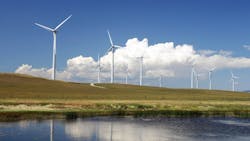 Remote wind farm. Remote wind farm.