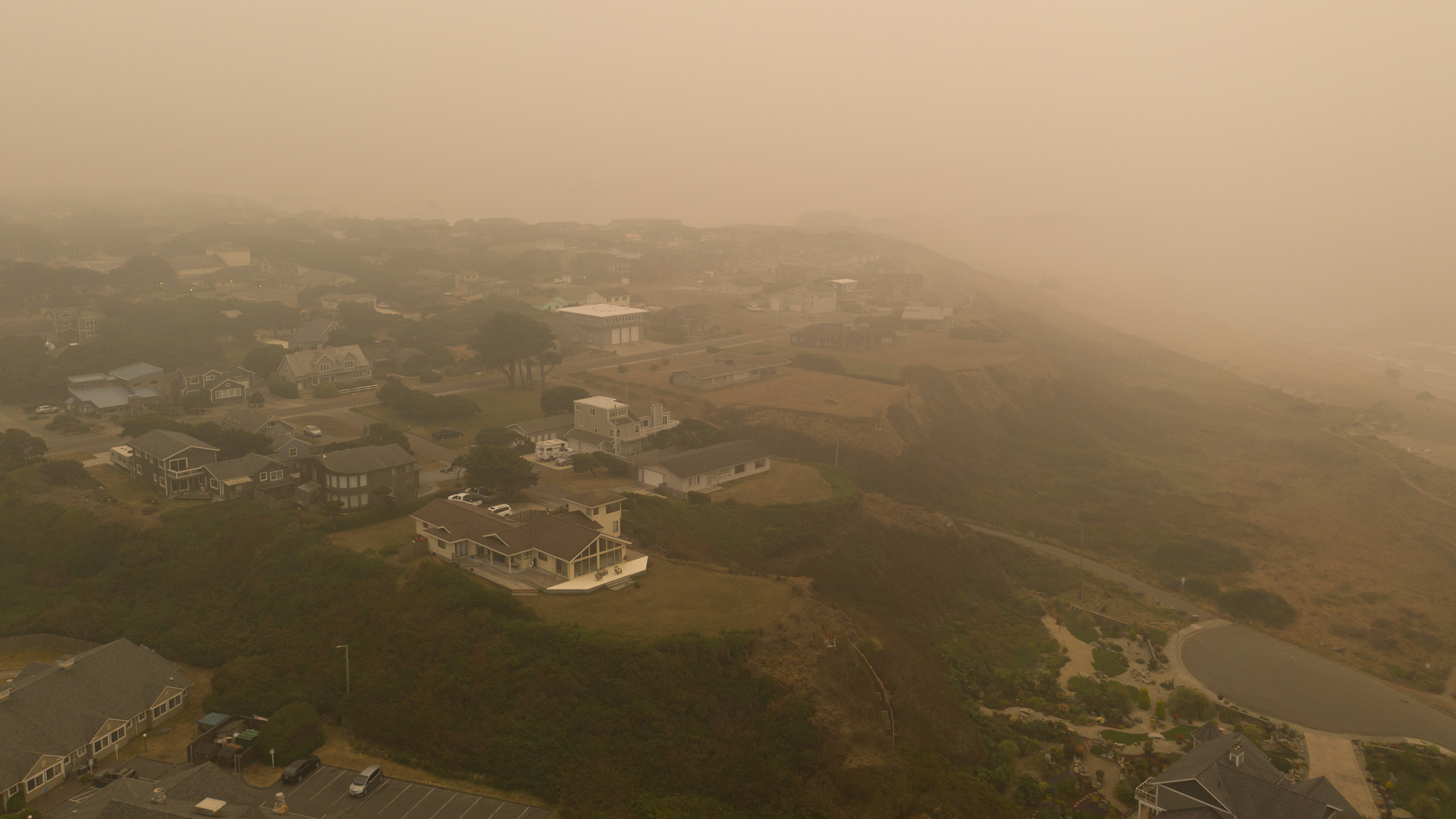 Bandon, Oregon during the 2020 wildfire season.