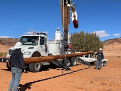 Grand River Dam Authority worked near the Utah border, working against dust storms. Grand River Dam Authority worked near the Utah border, working against dust storms.