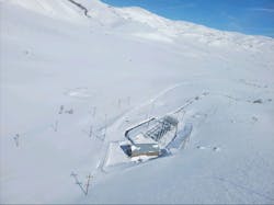 The Lundy Substation in Mono County is covered in snow from the storm. The Lundy Substation in Mono County is covered in snow from the storm.
