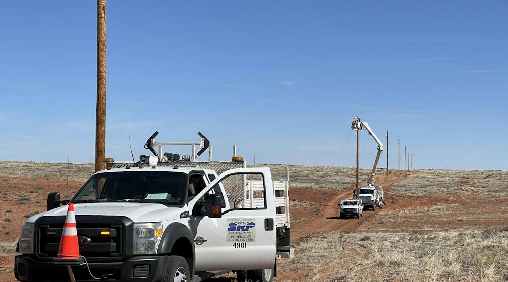 SRP dedicated a total of 14 employees to assist on the project, joining line workers from 26 utilities and 15 states to bring power to people who have lived without it.