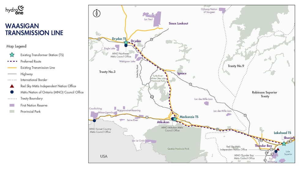 Waasigan Tx Preferred Route Map