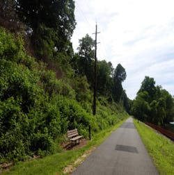Existing hiker-biker trail.