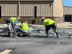 OG&E crews rebuilding Shawnee’s electric infrastructure following April 19’s damaging winds and tornadoes. OG&E crews rebuilding Shawnee’s electric infrastructure following April 19’s damaging winds and tornadoes.