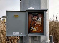 RMU and antenna pictured in specialized enclosure. RMU and antenna pictured in specialized enclosure.
