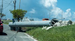 Infrastructure damage near San Juan, Puerto Rico, left by Hurricane Maria. Infrastructure damage near San Juan, Puerto Rico, left by Hurricane Maria.