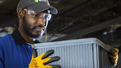 Eos' zinc-hybrid battery modules are part of Dominion's proposal. Eos' zinc-hybrid battery modules are part of Dominion's proposal.