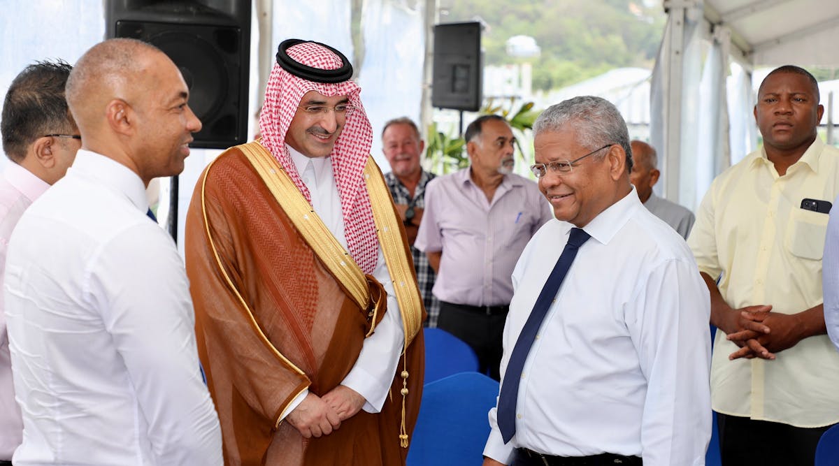 Sfd Ceo Sultan Al Marshad And Seychelles Government Officials Inaugurate