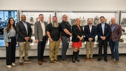 Photo 1: CenterPoint team members come together at the Hiram O. Clarke Training Center grand opening. Pictured, from left to right: Taylor Medlin, Specialist Communications Al Payton, Vice President Safety & Technical Training Sean Stewart, Director, Facilities Management Jason Grier, Manager, Technical Training James (J.D.) Street, Director, Technical Training Lynnae Wilson, Senior Vice President, Electric Business Darin Carroll, Senior Vice President, Natural Gas Business Jason Wells, President and Chief Operating Officer Steven Greenley, Senior Vice President, Utility Operations Support Photo 1: CenterPoint team members come together at the Hiram O. Clarke Training Center grand opening. Pictured, from left to right: Taylor Medlin, Specialist Communications Al Payton, Vice President Safety & Technical Training Sean Stewart, Director, Facilities Management Jason Grier, Manager, Technical Training James (J.D.) Street, Director, Technical Training Lynnae Wilson, Senior Vice President, Electric Business Darin Carroll, Senior Vice President, Natural Gas Business Jason Wells, President and Chief Operating Officer Steven Greenley, Senior Vice President, Utility Operations Support