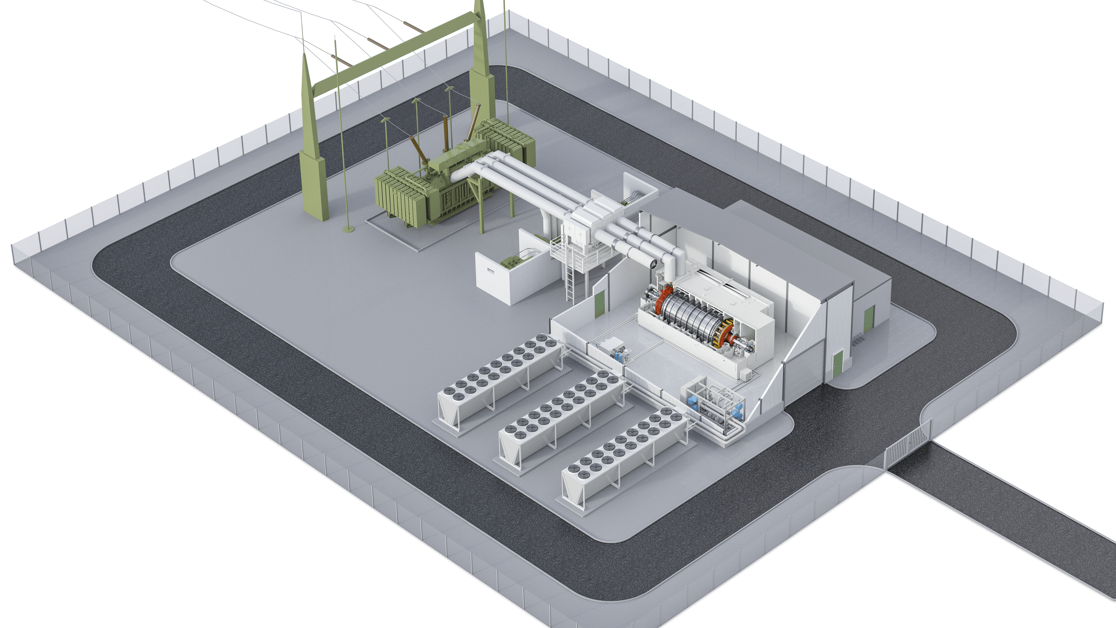 Synchronous condenser facility. Courtesy of Siemens.