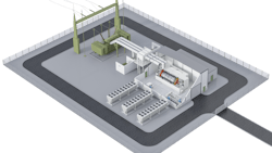 Synchronous condenser facility. Courtesy of Siemens. Synchronous condenser facility. Courtesy of Siemens.