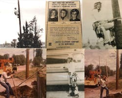Todd Cheng, son of Judi Hanson, posted this photo collage on Mother&apos;s Day on LinkedIn. It was a tribute to his mom for her courage, grit and determination to work in the trade at a time when few women had a career in line work in the 1970s.