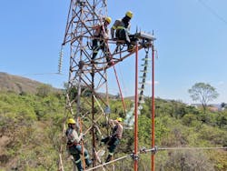 Live line training in voltages from 230kV to 345kV, at UniverCemig Energy Technology School. Live line training in voltages from 230kV to 345kV, at UniverCemig Energy Technology School.
