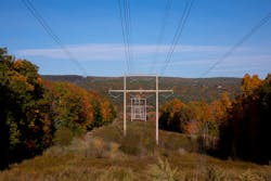 View of CCRT 21/04 of the NYPA-owned 345 KV transmission system at Route 209 near Otisville, looking west.