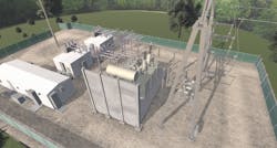 A 3D generated digital twin. A digital twin, or a 3-D virtual representation of a substation, is a highly accurate tool for finding line of sight.