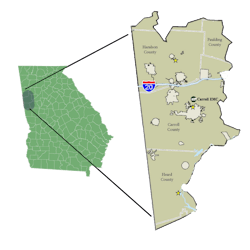 Carroll EMC's service territory within western Georgia. Carroll EMC's service territory within western Georgia.