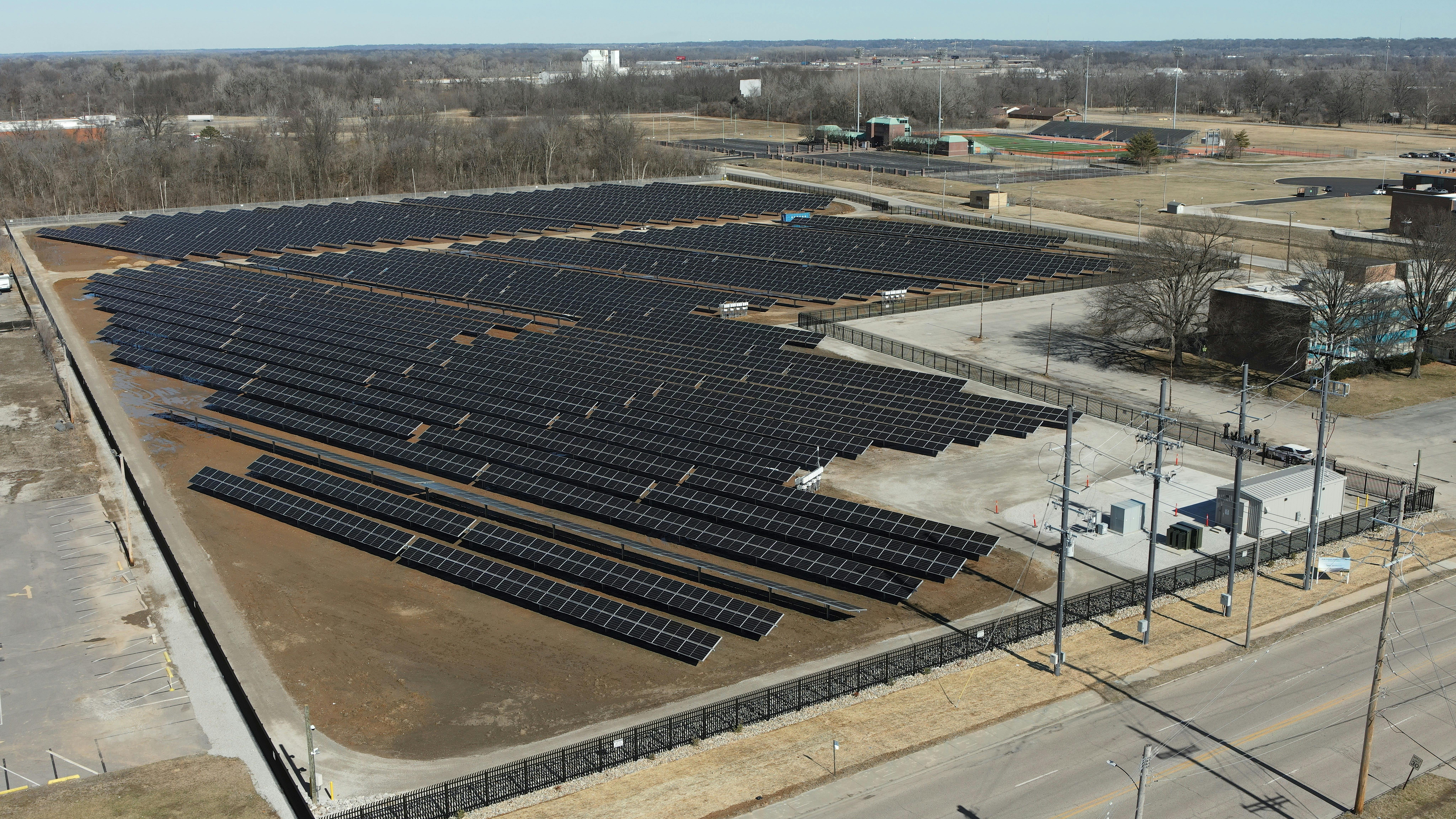 Ameren Illinois-owned solar facility in East St. Louis, Illinois.