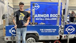 After qualifying to be in the top 16 in the PLP Armor Rod Challenge at the 2023 International Lineman&rsquo;s Expo, Midwest Energy&apos;s Theron Tucker won the championship round by installing a set of Armor Rods and a distribution tie in just 39 seconds.