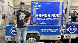 After qualifying to be in the top 16 in the PLP Armor Rod Challenge at the 2023 International Lineman&rsquo;s Expo, Midwest Energy&apos;s Theron Tucker won the championship round by installing a set of Armor Rods and a distribution tie in just 39 seconds.