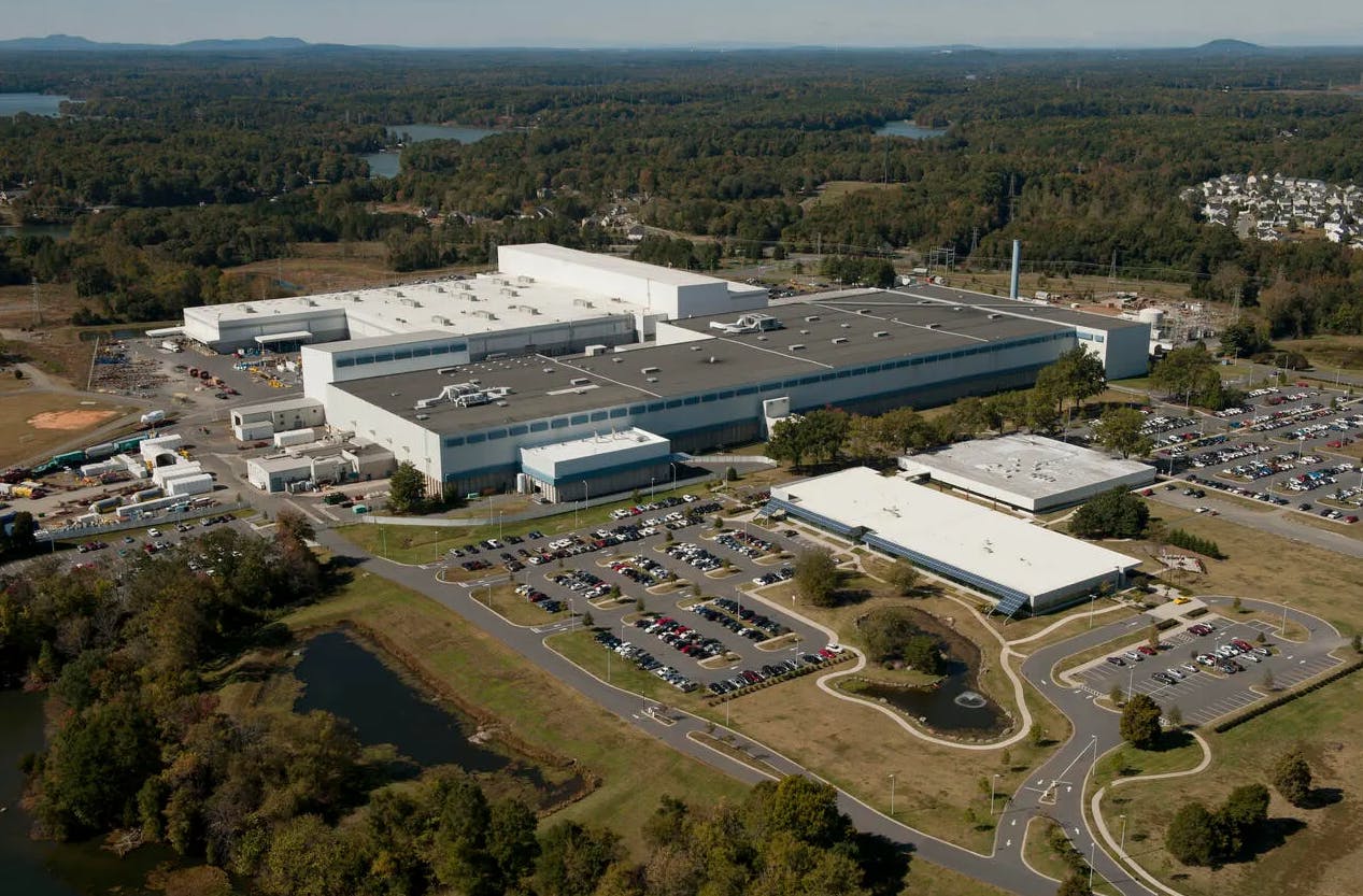 Siemens transformer manufacturing facility in Charlotte, North Carolina.